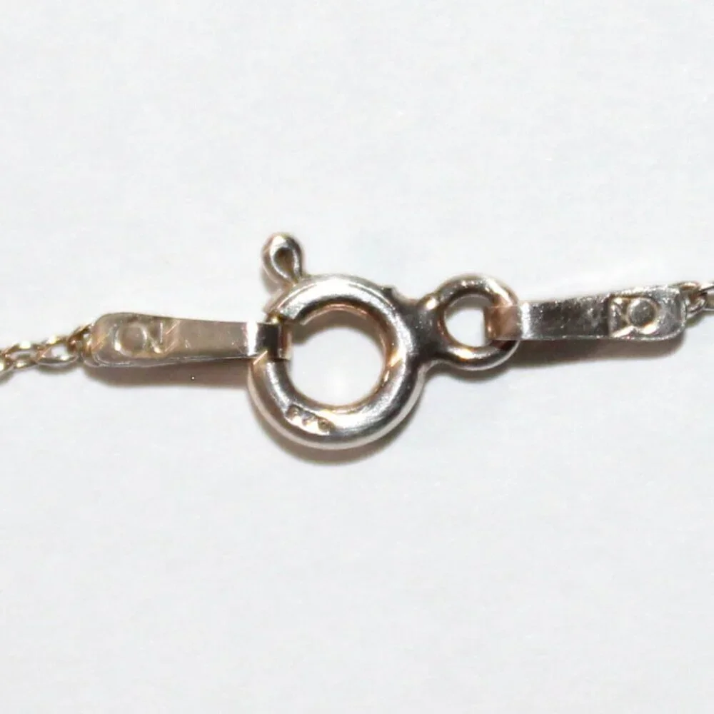 Sterling Silver Faux Turquoise & Marcasite Heart Necklace - Picture 5 of 7